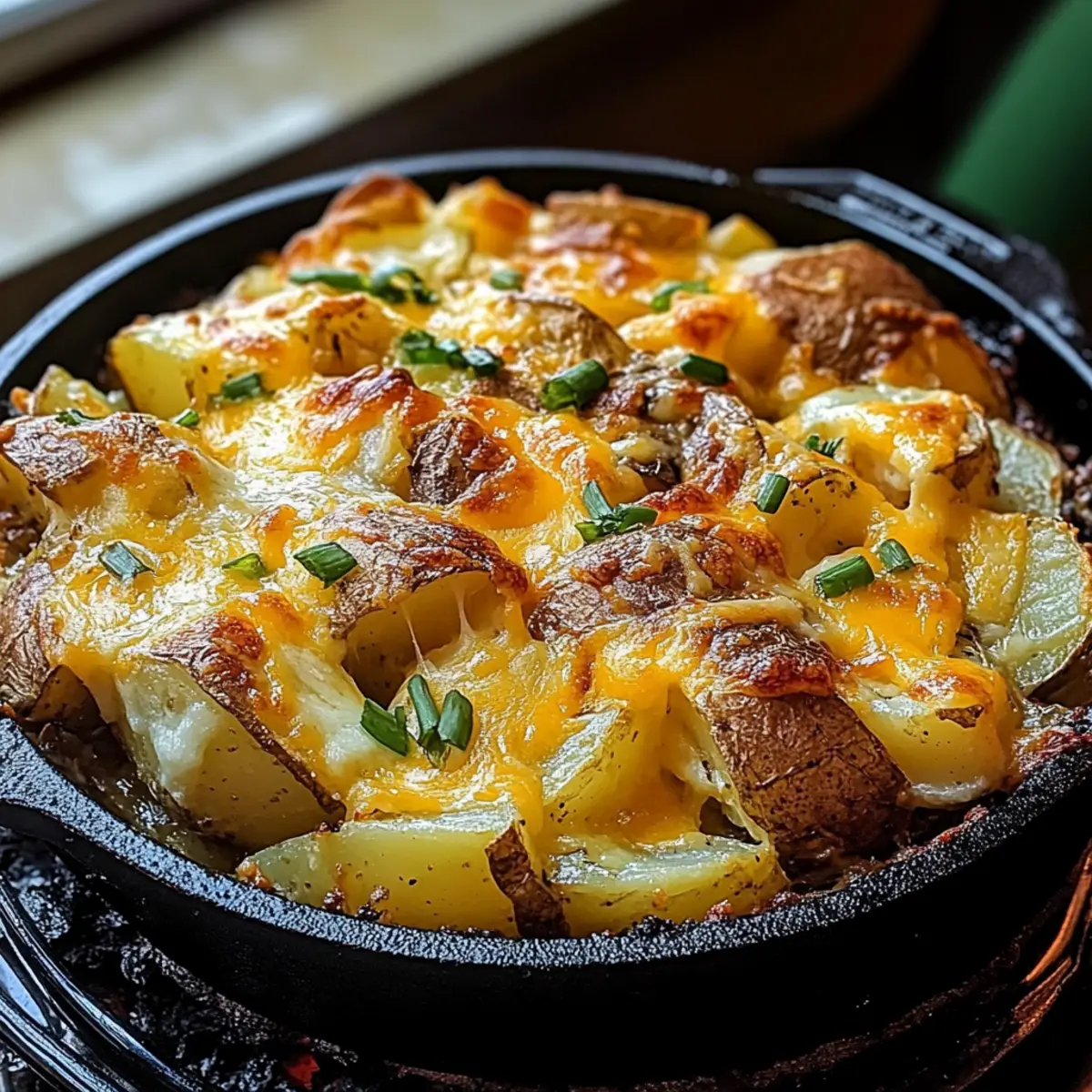 Cheesy Campfire Potatoes – Easy Campfire Comfort Food